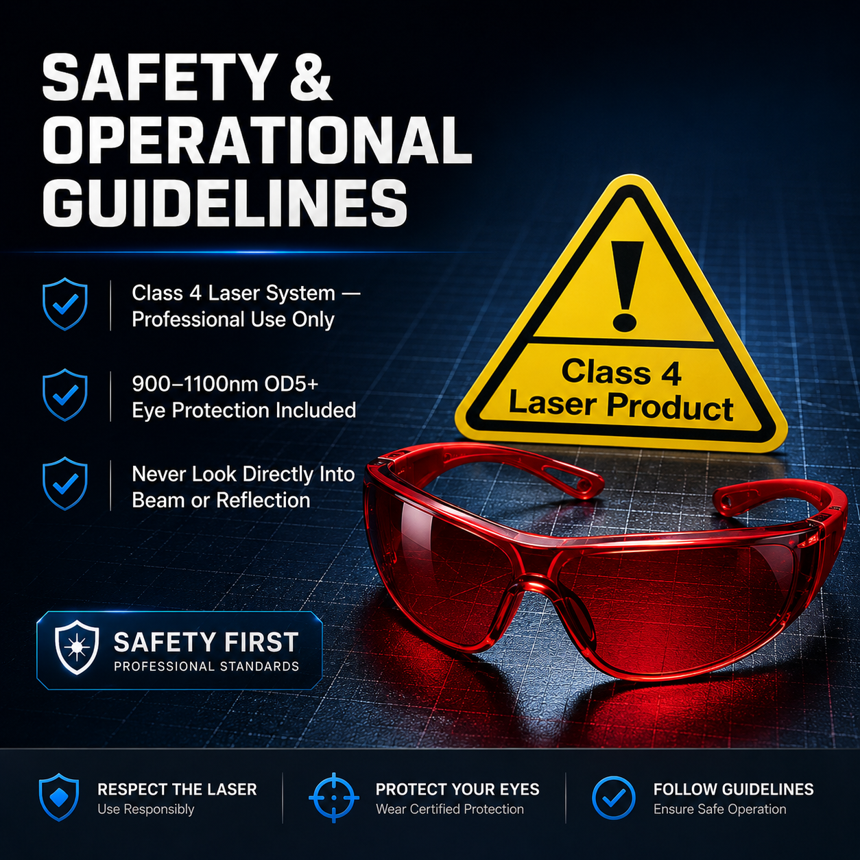 đ„2026 Brand New 120W 900-1100nm High-Power IR Laser Pointer