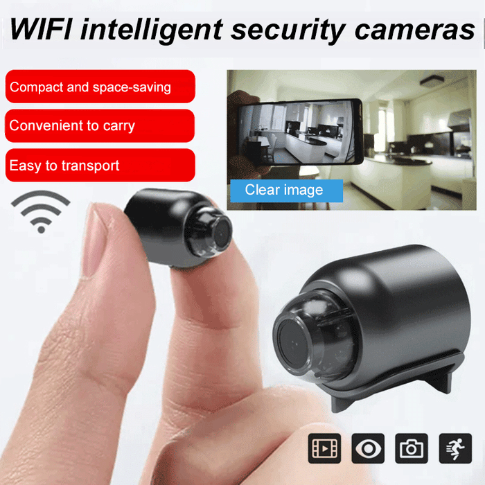 【Wireless Action Cam】Multi-functional Portable Security Monitor,Portable HD Security Camera with Night Vision