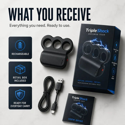 2026 TripleShock Stun Device – Powerful Personal Defense & Deterrent Protection