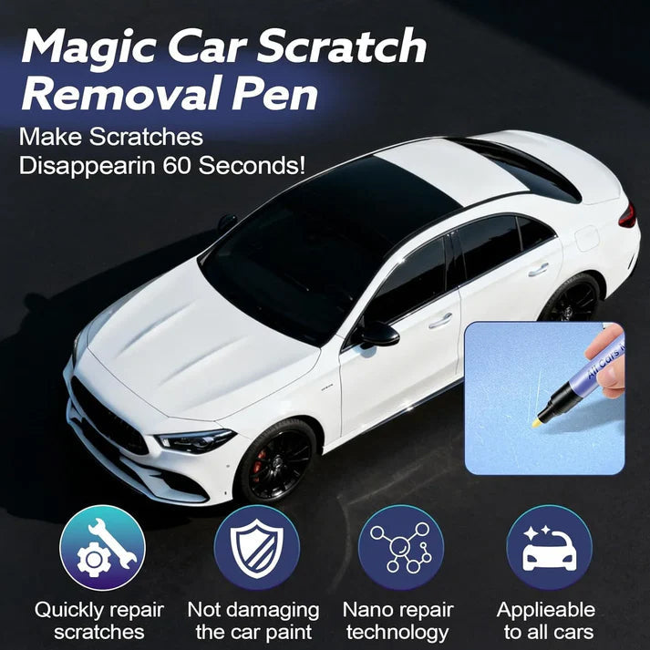 🔥Final 3 Day: 60%OFF🖊️Magic Car Scratch Removal Pen, Car Paint Scratches Quick Repair for All Car Colors